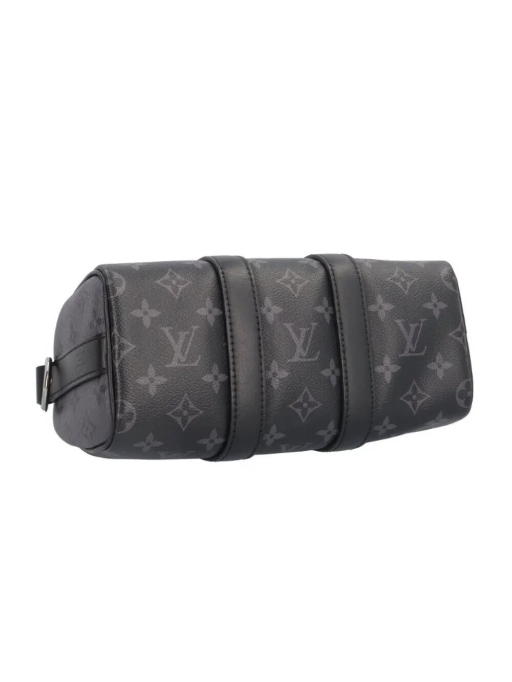Louis Vuitton Keepall 25 Bandouliere Monogram Eclipse Shoulder Bag Black